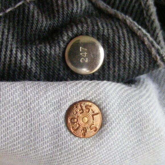 LEVI'S Vintage 630 Jeans, 31/29, Orange tab, Faded Black, Shorter/Crop, Zipper - Picture 11 of 14